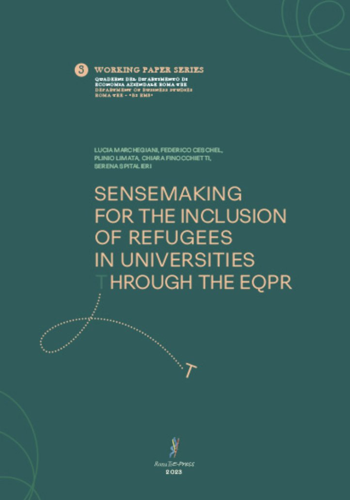 📗 The publication “Sensemaking and job crafting for the inclusion of #refugees in Universities through #EQPR” is now available. The document is published by @RomaTrePress and co-authored by Finocchietti and Spitalieri (@CIMEA_Naric). 👉shorturl.at/hwJNY