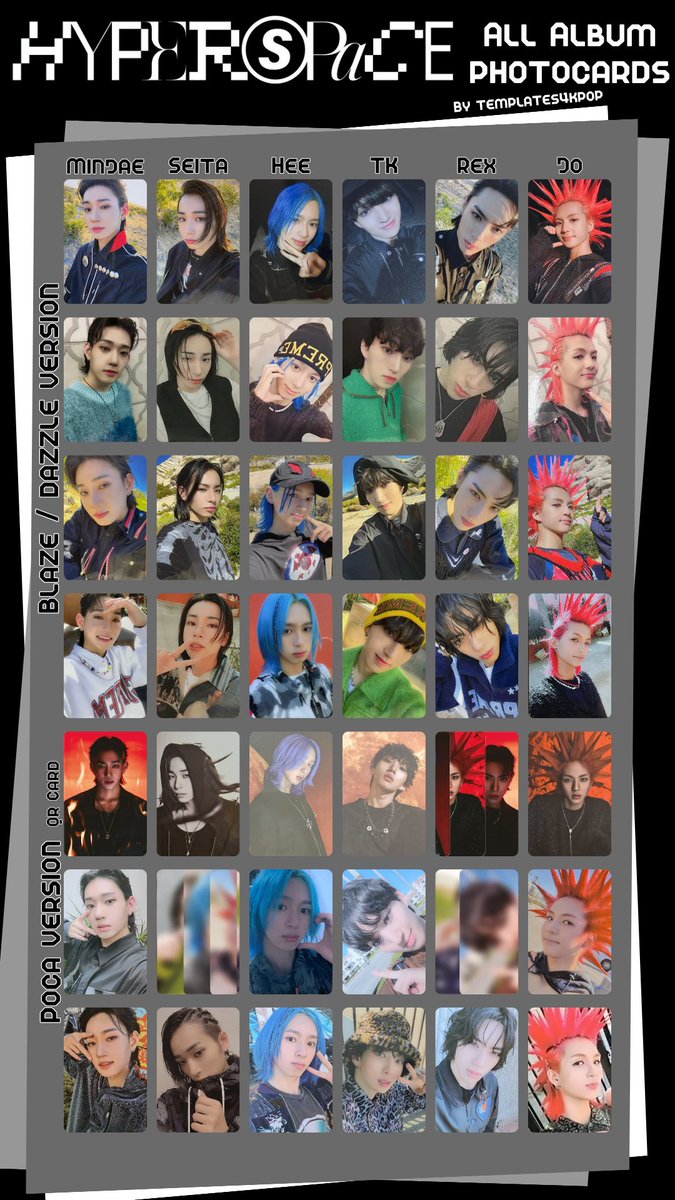 DXMON Hyperspace album photocard pc template ! 다이몬 포카 포토