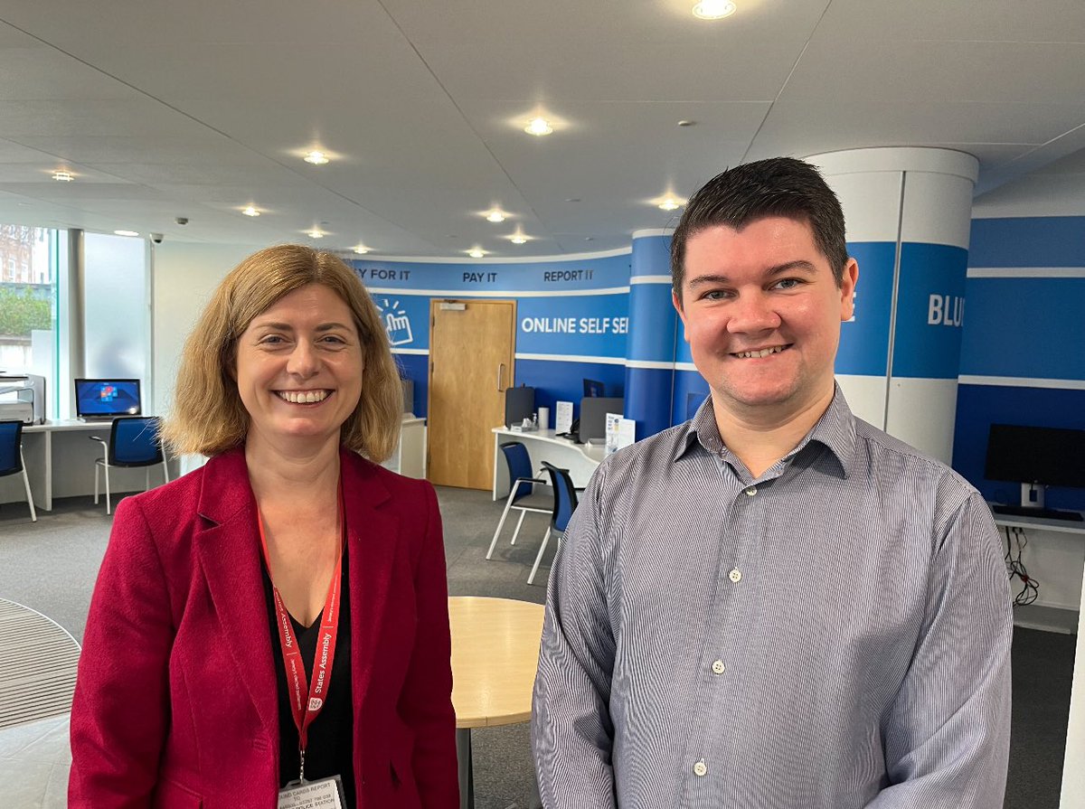 Today our Leader and Deputy Leader visited the Customer and Local Services Department in their capacities as Minister for Housing and Minister for Social Security. We are determined to do everything we can to improve support for Islanders through this cost of living crisis.