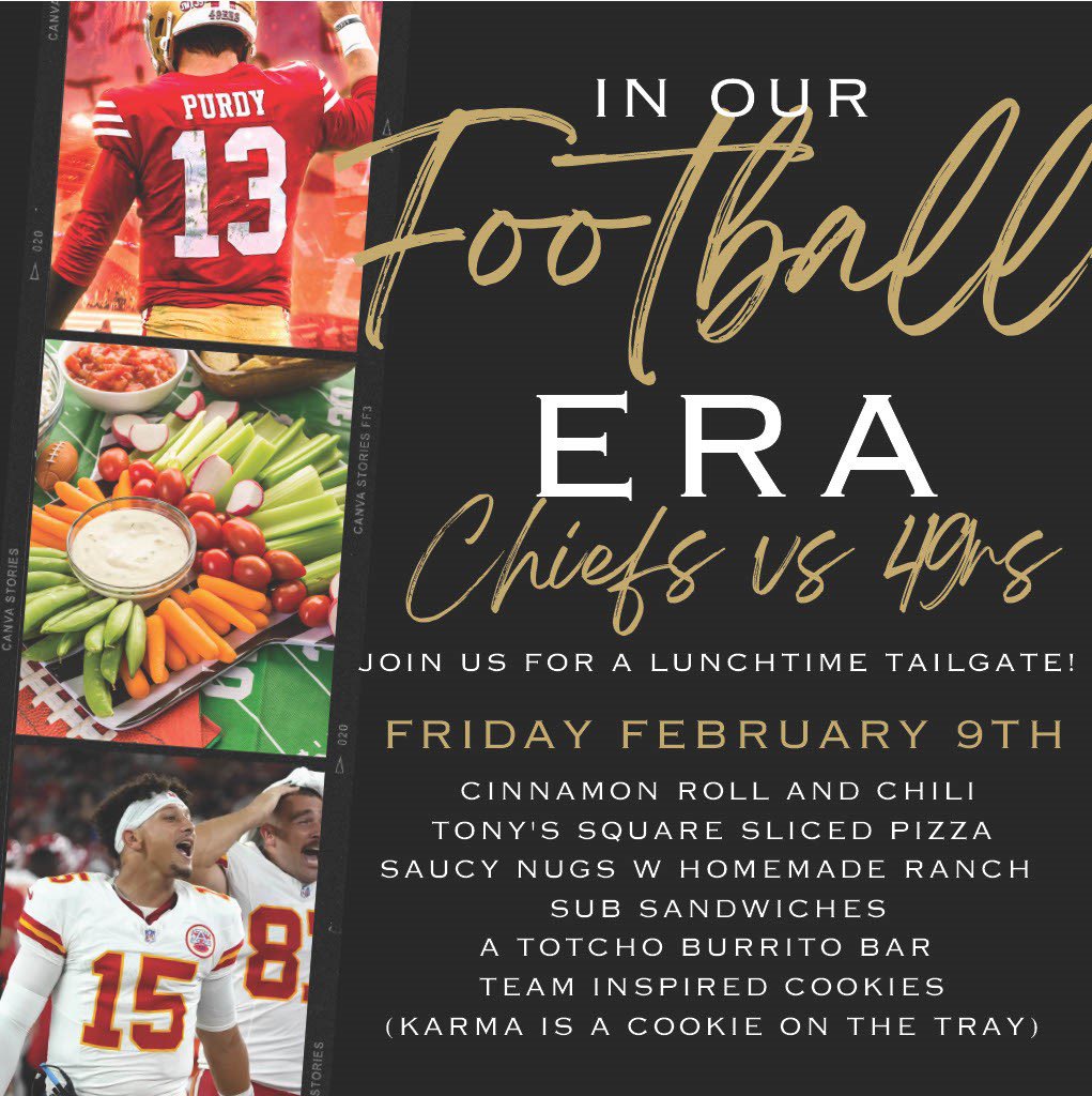 Millard Food Service (@mpsschoollunch) on Twitter photo Speaking of Super Bowl-get your tailgate pants ready Millard Middle and High schools! It’s a Super Bowl lunch! A full menu of game day favs-team spirit cookies & saucy nugs? Come on! Are you ready for it? (See what I did there swifties?) <a href="/MillardPS/">Millard Public Schools</a> <a href="/sodexoUSA/">Sodexo USA, Inc.</a> #MPSschoollunch Speaking of Super Bowl-get your tailgate pants ready Millard Middle and High schools! It’s a Super Bowl lunch! A full menu of game day favs-team spirit cookies & saucy nugs? Come on! Are you ready for it? (See what I did there swifties?) <a href="/MillardPS/">Millard Public Schools</a> <a href="/sodexoUSA/">Sodexo USA, Inc.</a> #MPSschoollunch
