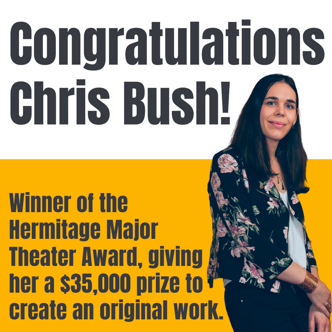 Congratulations to 2023 Women's Prize for Playwriting judge, @ChrisBushWrites, on becoming the first British artist to win the Hermitage Major Theater Award. Alongside winning $35,000, she will receive a residency in Florida & a workshop of her newly created work. 👏👏👏