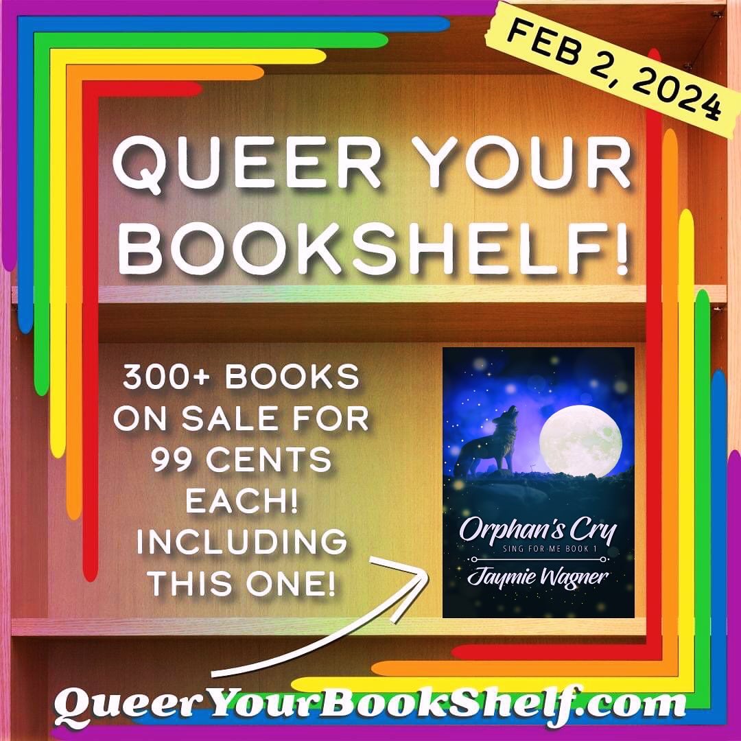 Today is the day! I’m one of more than 300 #LGBTQIA+ authors taking part in #QueerYourBookshelf!

Every ebook is on sale for just $.99! Go grab some new reading and help support #Queerlit!