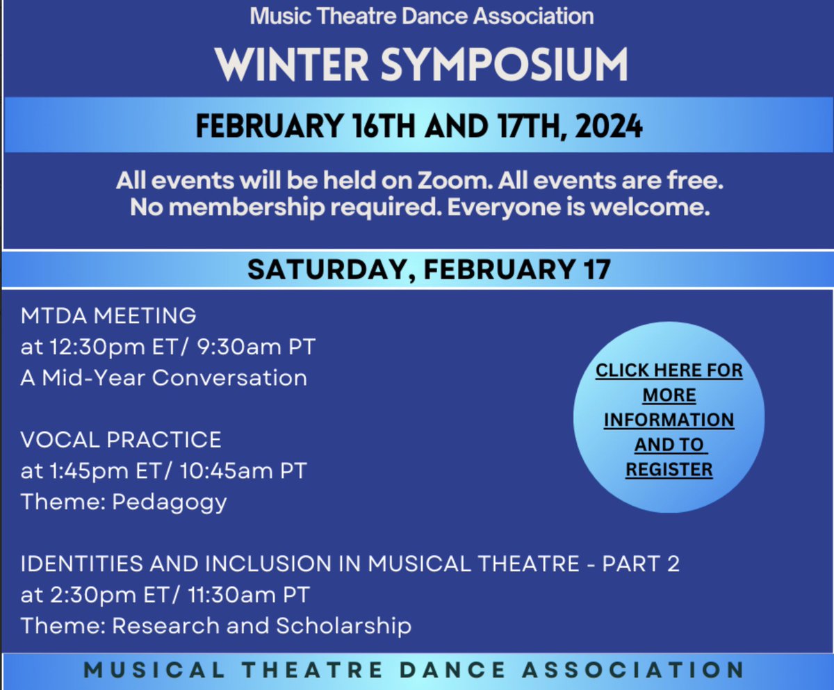 Music Theatre Dance Association tweet media