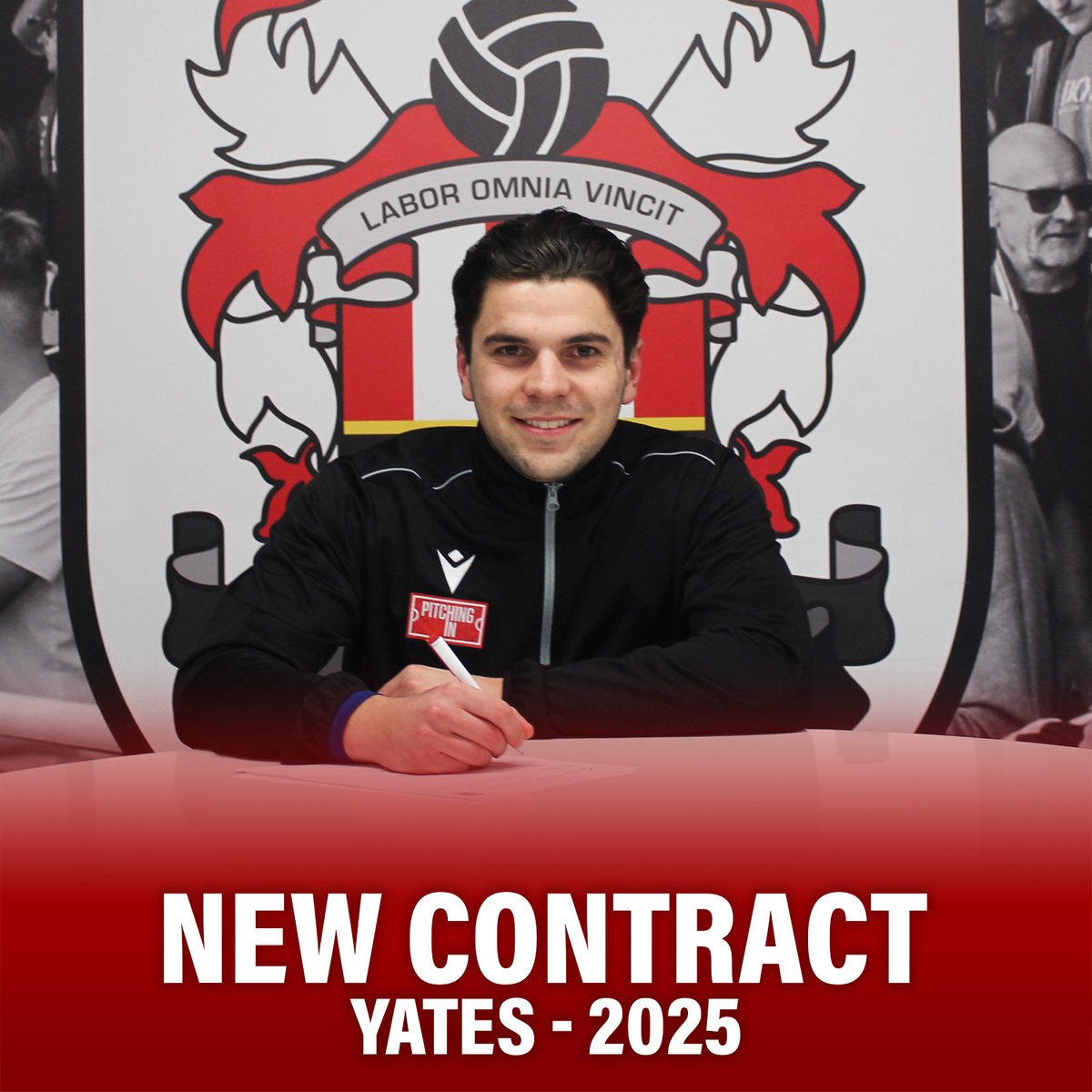 📢𝗬𝗔𝗧𝗘𝗦 𝗖𝗢𝗠𝗠𝗜𝗧𝗦 𝗨𝗡𝗧𝗜𝗟 𝟮𝟬𝟮𝟱!

Lets start from the back, we are delighted to confirm that Matt has signed a new contract that will see him stay with the Robins until the conclusion of the 2024/25 season.
 
(Sponsor - Chris Rix)

#OneTownOneClub | #Yates2025