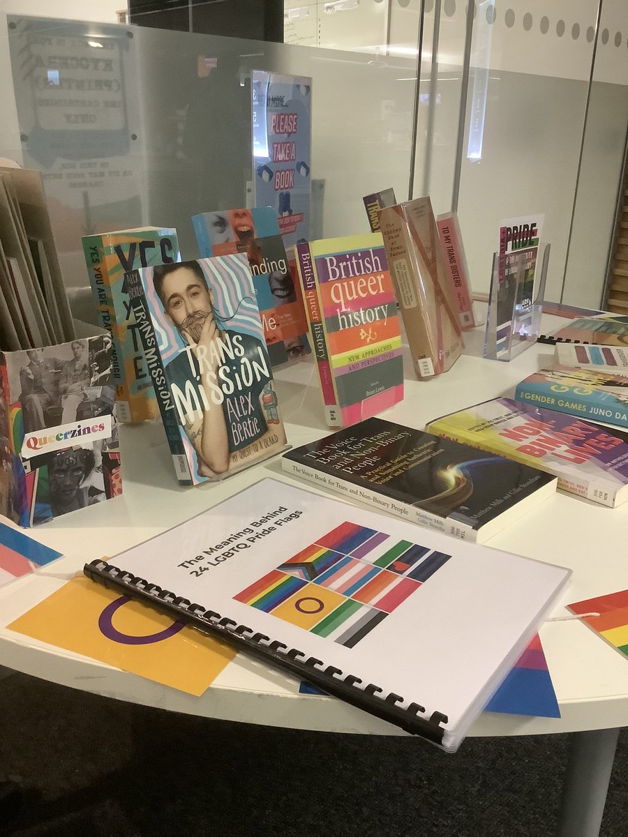 Our amazing display for #LGBTplusHistoryMonth #UnderTheScope based on lgbtqcymru.swansea.ac.uk/wp-content/upl…. Also check out the reading list rl.talis.com/3/lincoln/list… Add your comments on the display!