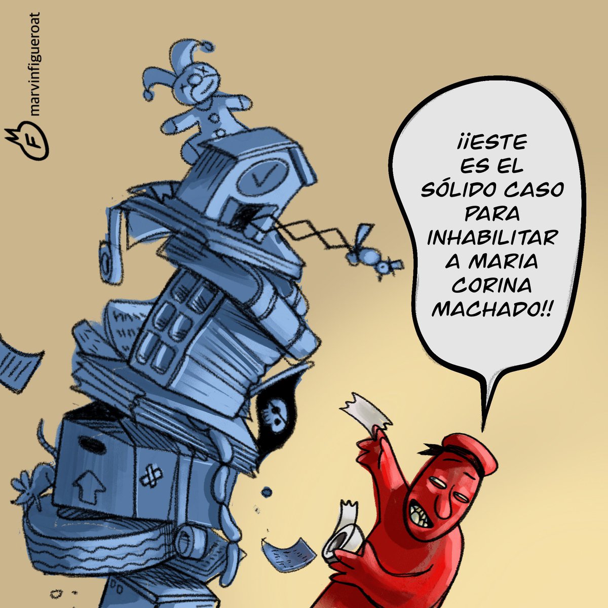 ¿Que se puede comentar…? #tsj #mariacorinamachado #venezuela caricaturadeldia #marvinfigueroat