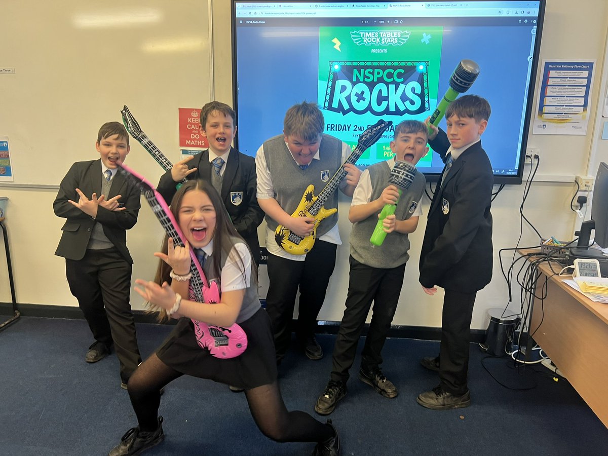 Year 7 and 8 rock stars have been taking part in the @TTRockStars competition - striving to improve their times tables skills! #RockOn #ProudToBePindar #ThriveWithHope