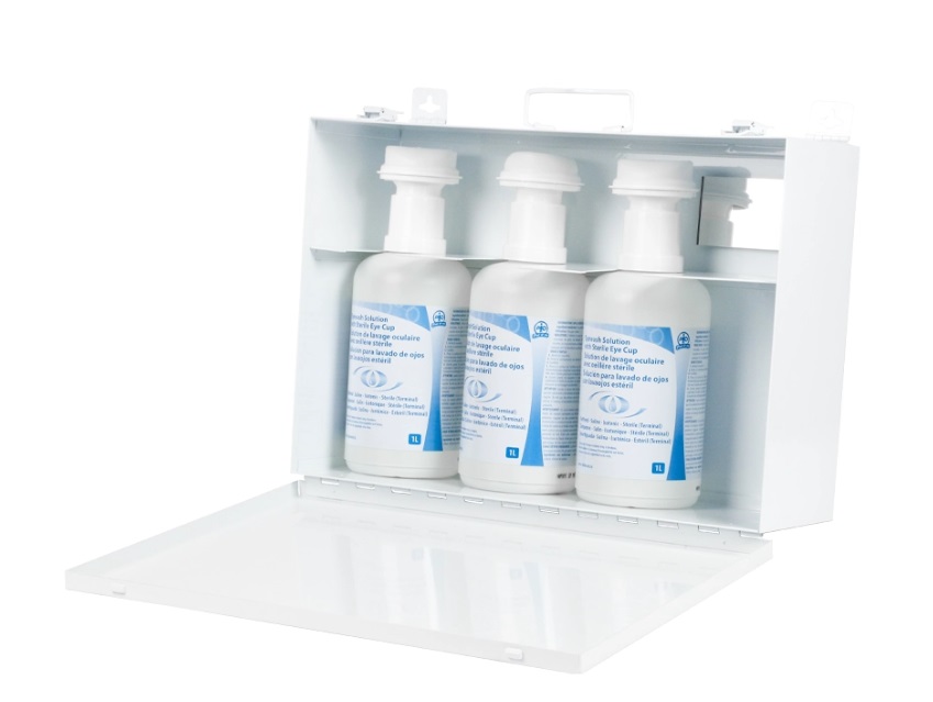 SandsCanada's tweet photo. NEW PRODUCT ALERT!  Deluxe Eyewash station that includes 3 1L bottles and comes in a sturdy metal case for wall mounting!  #newproductalert

https://t.co/s879ZVDZiu https://t.co/iYYE4XiG0F