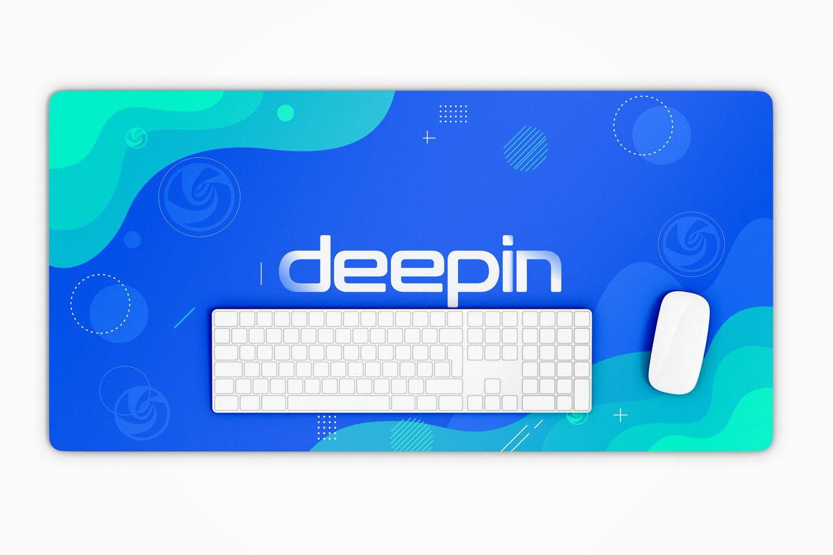 New Deepin-themed desk mat design🐧🔥