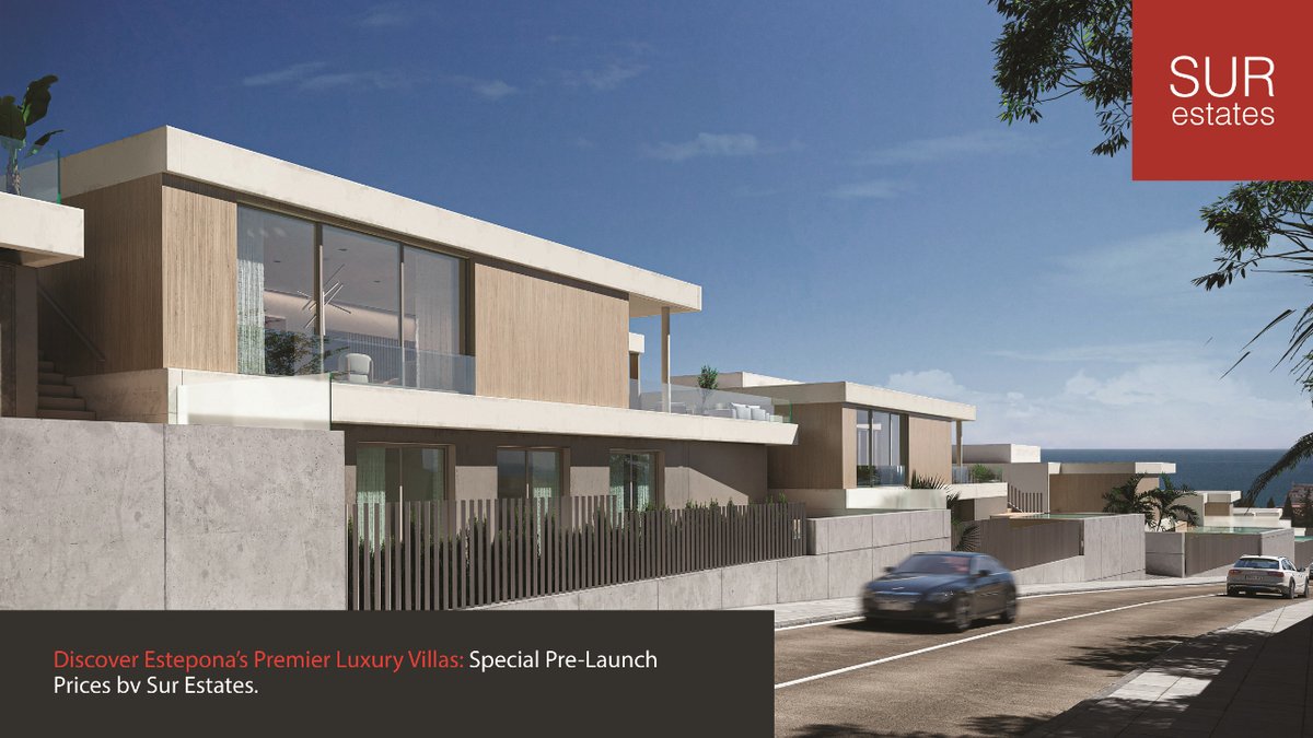 surestates's tweet photo. 🇬🇧 Discover Estepona's Premier Luxury Villas: Special Pre-Launch Prices by Sur Estates.

🌟 Highlights:
• Expansive villas spanning 350 m²
• 4 deluxe bedrooms &amp; 5 bathrooms
• Prices start at €1.779.000

E: info@surestates.com T: +34 951507232 https://t.co/KhucfKljeo