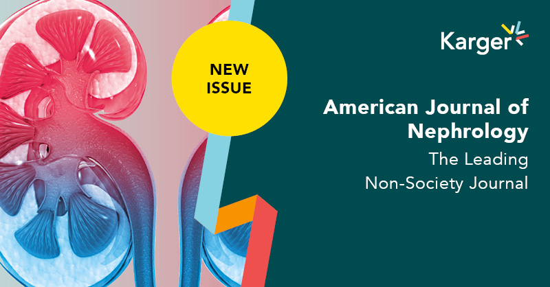 📣 Check out the first issue of #AmJNephrol!!

Featured articles:
➡️Machine Learning Predicts AKI in Hospitalized Patients with Sickle Cell Disease 
➡️Sickle Cell Disease and #CKD: An Update 
by @drRimaZahr et al.

🔗Full issue at ow.ly/xMk250QwRgI

#NephTwitter