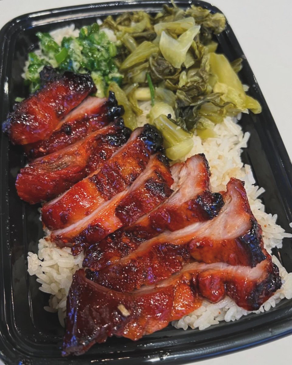 balokitchen's tweet photo. New &amp; improved char siu recipe! #BBQpork .. tender, juicy and sweet 👅💦💦 Get it over our chicken infused rice, wok-fried noodles or in a bánh mì sandwich 🤑🤑 https://t.co/b8bgmWmYvv