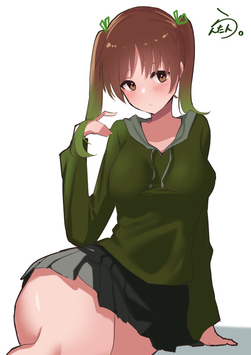 艦これ「ツインテ大井#艦これ版深夜の真剣お絵描き60分一本勝負 #艦これ版真剣お絵描き6」|らんたん。のイラスト