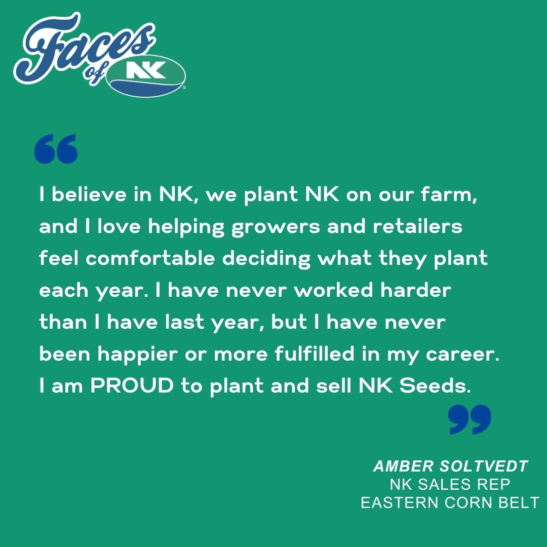 NKSeeds's tweet photo. 👏Let's give a warm round of applause to Amber, our Sales Rep from the Eastern Corn Belt, as she approaches a remarkable milestone of one year with 💙NK Seeds this February. Amber doesn't just sell NK Seeds; she is a true advocate, planting our seeds on her family farm.
#WhyNK https://t.co/oe1oXkTmj9