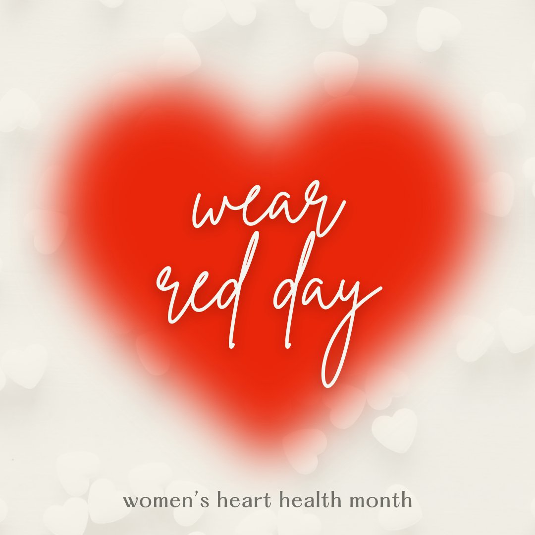 Join us today for #NationalWearRedDay to raise awareness about women's heart health. Let's paint the town red and stand united in the fight against heart disease. Wear your red proudly and show support for healthier hearts everywhere! ❤️🩺 #WomenHeartHealth #WearRed