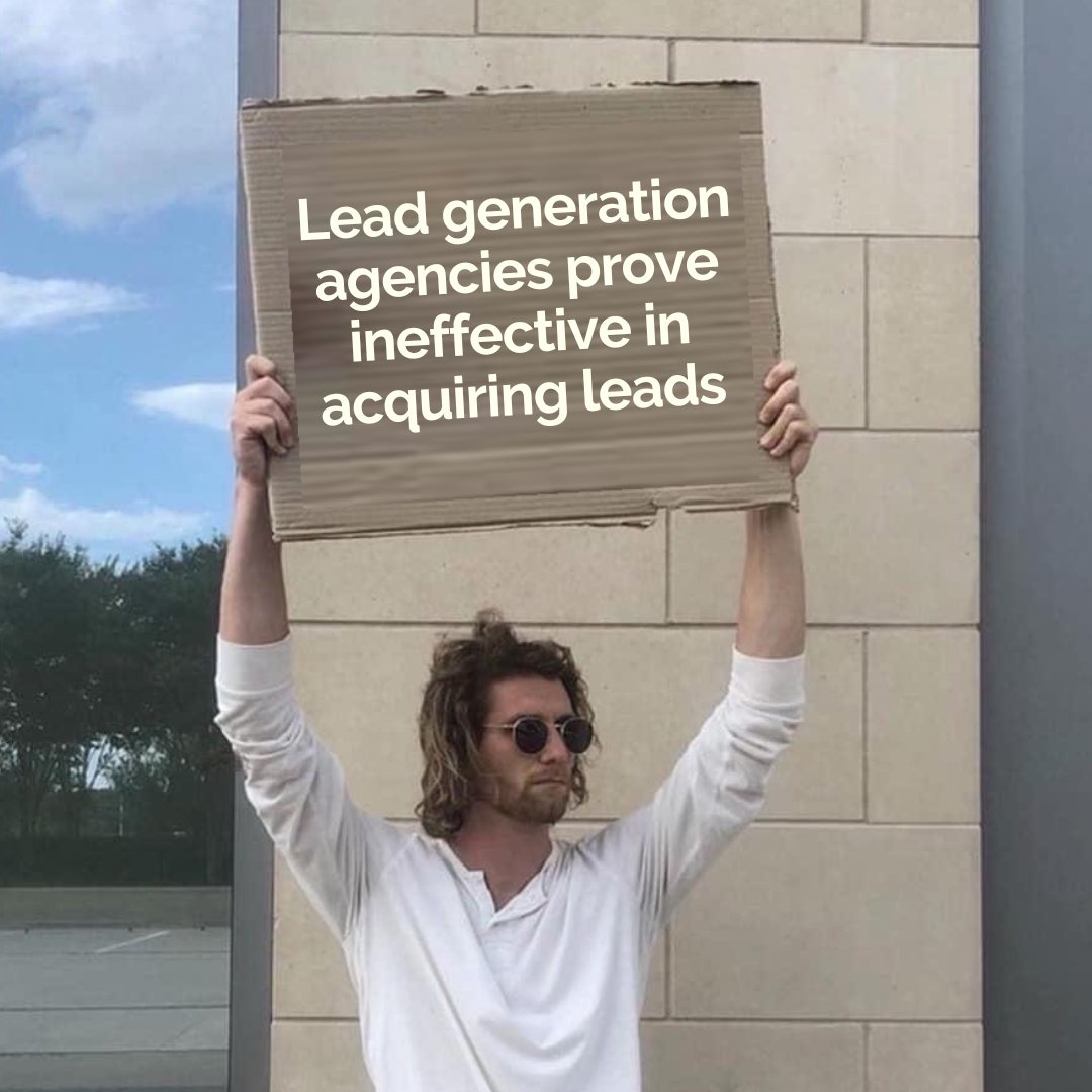 BusinessMemeMan's tweet image. Lead Gen Companies: Friend or Foe? t's not black-and-white. They can be a valuable asset when used wisely. Trust is key. Avoid empty promises. Choose a reliable partner who understands your goals. #MarketingMeme #BusinessMeme #GuyWithASign