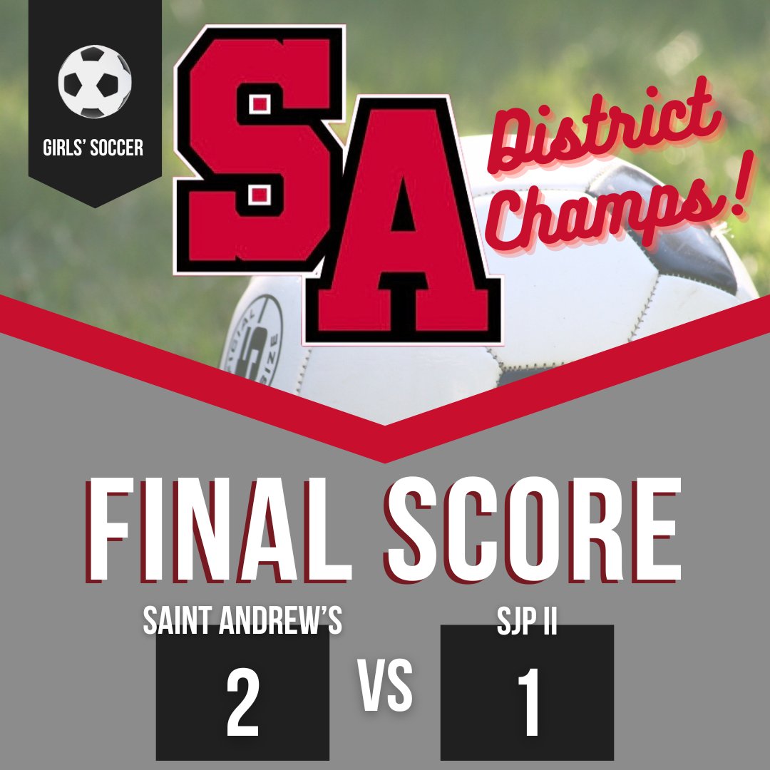 GoSAScots's tweet photo. Congratulations Girls' Soccer!  #GoSAScots https://t.co/hV3CrJEEMK