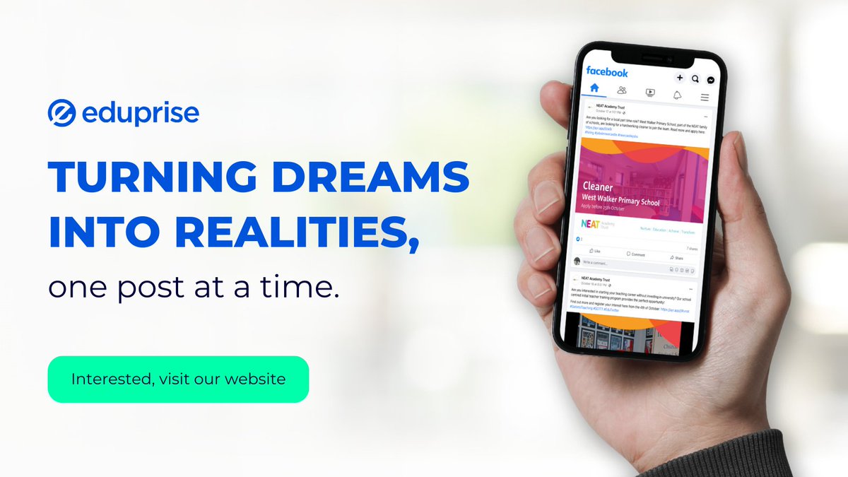 📣 Looking to showcase the amazing things happening at Eduprise Ltd? 🏫 Our social media team is here to help you share compelling content, attracting prospective parents and recruits. Let's talk today! 💬 hub.eduprise.co.uk/social-media #Eduprise #SocialMediaSupport