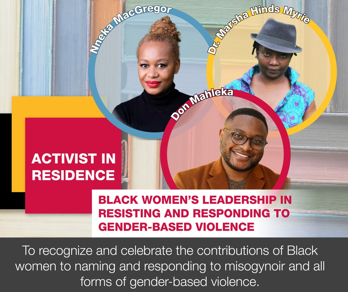 Join this year's Activists-in-Residence, Nneka MacGregor and Dr. Marsha Hinds Myrie for a fireside chat about Black women and gender-based violence. For information and registration, visit uoguel.ph/airs-fireside-… @leahlevac @uofgprof @UoG_ARTS @CSAHS_UoG @WomenatcentrE