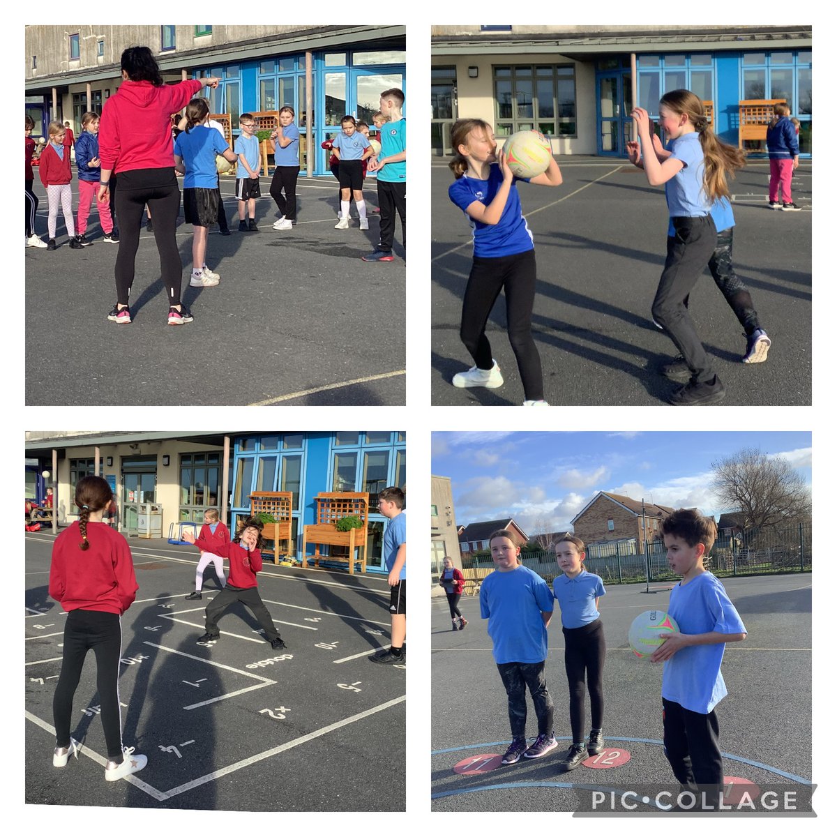 Year 5 have been developing their catching and throwing skills for our new P.E unit, Da iawn pawb! 🏀⭐️