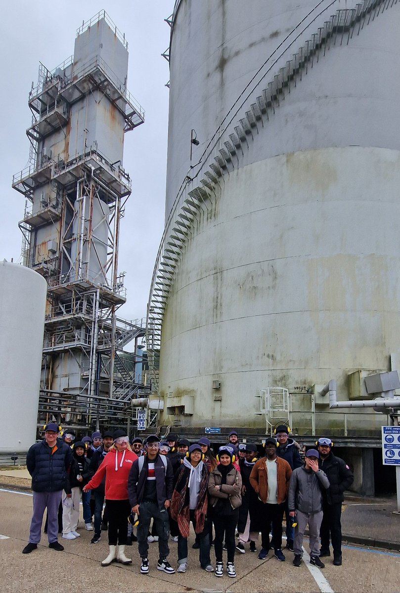 AnnaKarinAxels1's tweet photo. Industrial field trip to BOC air separation unit (ASU) gave our students a great opportunity to see real-life processes. Thank you, BOC Fawly, for a memorable day. @CEE_LSBU @LSBU https://t.co/F7LM7C5A9f
