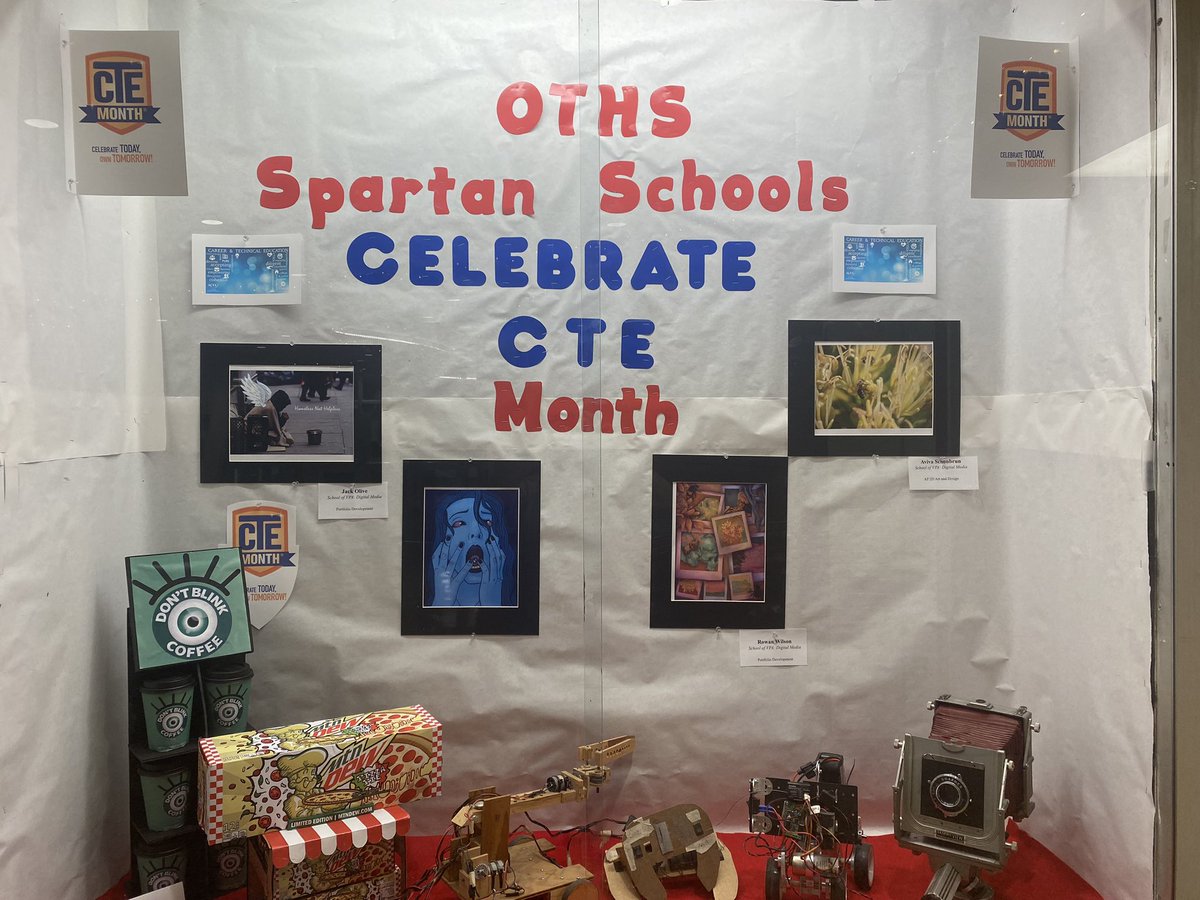 Gina Hagerman (@mrsghagerman) on Twitter photo OTHS Spartan Schools are thrilled to celebrate CTE Month and showcase our Spartans through our CTE Programs of Study. #CTEMonth #CELEBRATECTENJ <a href="/SpartanSoVPA/">Spartan School of the Visual and Performing Arts</a> <a href="/SpartanSOT/">Spartan School of Technology</a> <a href="/SpartanSofBF/">Spartan School of Business and Finance</a> <a href="/MrsDKaszuba/">D Kaszuba</a> <a href="/MsKWeldon/">Kelly Weldon</a> <a href="/MrsErinLeahy/">Erin Leahy</a> <a href="/NewJerseyDOE/">New Jersey Department of Education</a> OTHS Spartan Schools are thrilled to celebrate CTE Month and showcase our Spartans through our CTE Programs of Study. #CTEMonth #CELEBRATECTENJ <a href="/SpartanSoVPA/">Spartan School of the Visual and Performing Arts</a> <a href="/SpartanSOT/">Spartan School of Technology</a> <a href="/SpartanSofBF/">Spartan School of Business and Finance</a> <a href="/MrsDKaszuba/">D Kaszuba</a> <a href="/MsKWeldon/">Kelly Weldon</a> <a href="/MrsErinLeahy/">Erin Leahy</a> <a href="/NewJerseyDOE/">New Jersey Department of Education</a>