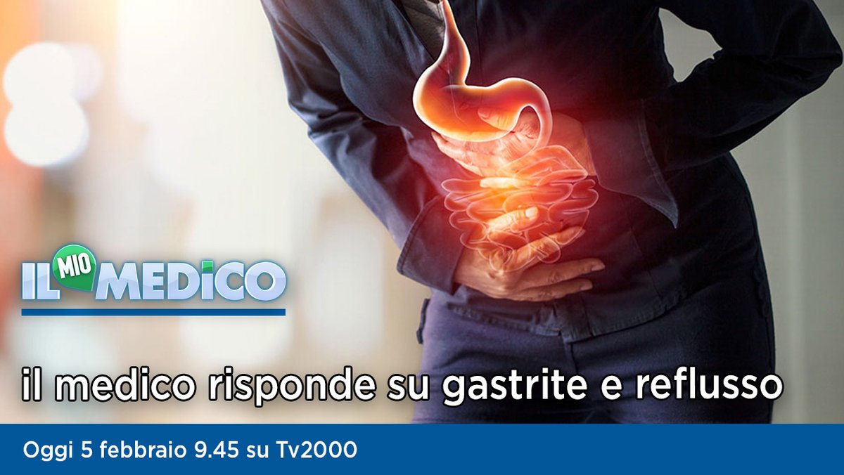 TV2000it's tweet photo. Oggi #5febbraio a @medicotv2000
๐นil medico risponde su #gastrite #reflusso e #diverticolite
๐นdiete sbagliate e blocco del metabolismo
๐นriabilitazione oculare per strabismo e cervicalgia
Il Mio Medico ore 9.45 su #TV2000
๐บ Canale 28
๐ก 157 Sky - tivรนsat 18
#salute #dieta https://t.co/ZqRkMoA8zH