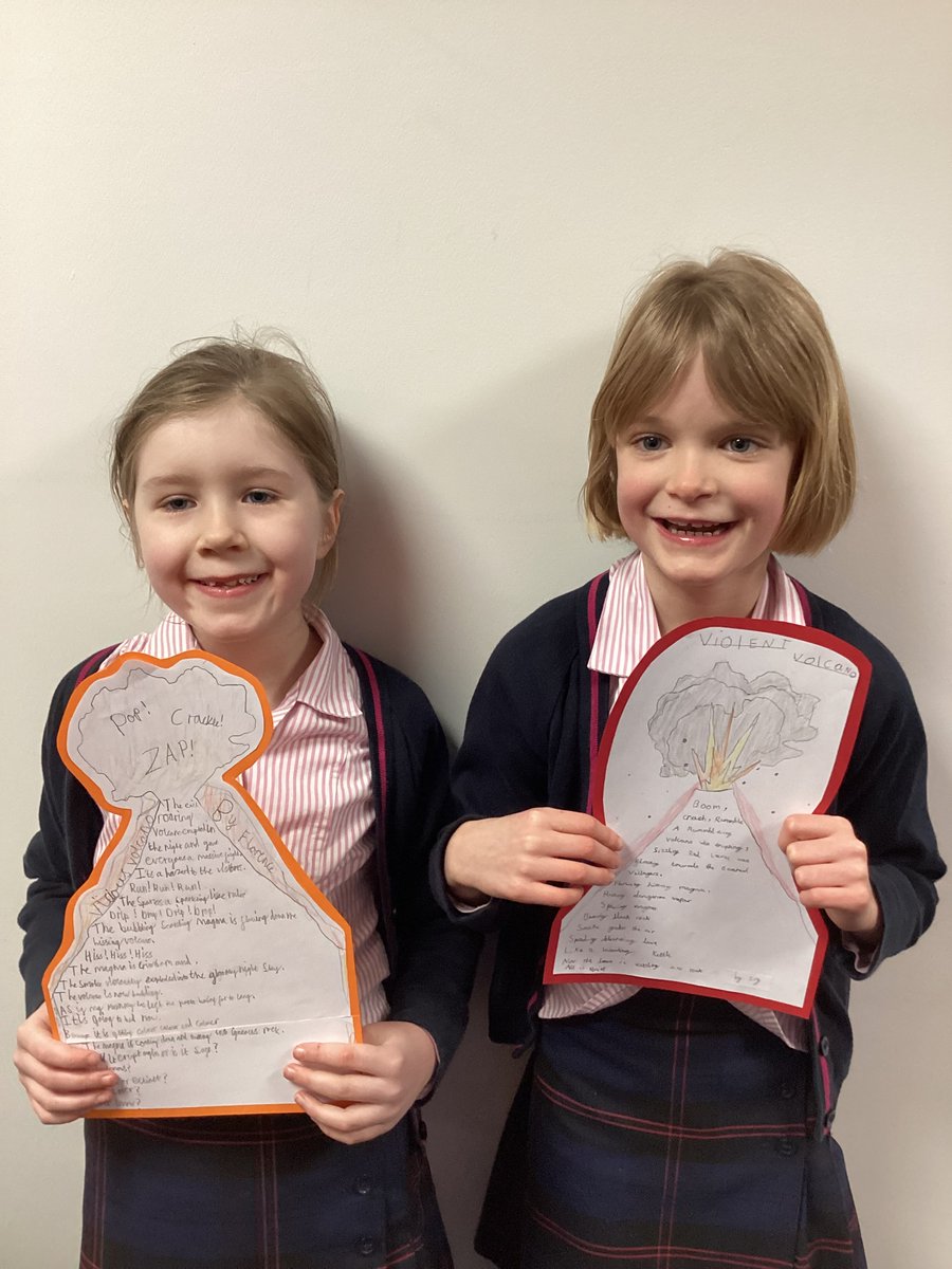 PrepTeresas's tweet photo. Year 3 wrote some lovely volcano poems this week! https://t.co/rTEOCKU72x