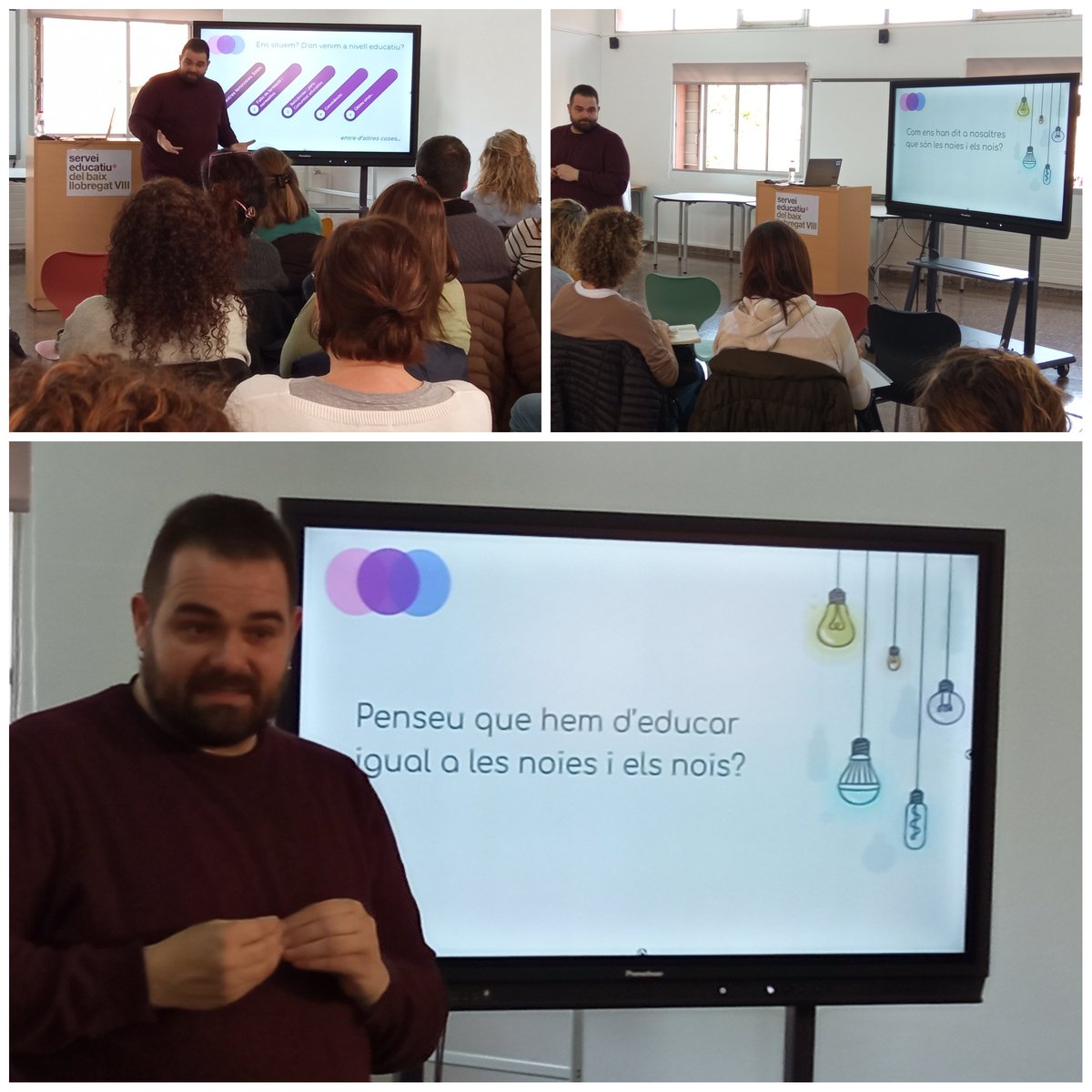 sebll8's tweet photo. Aquesta setmana hem gaudit amb la xerrada del @kataserra "La coeducació i la perspectiva de gènere", emmarcada dins el seminari de lideratge i la coordinació primària -secundària, on també han participat les coordinacions COCOBE. Moltes gràcies Carles! 😘 #coeducacio #curriculum https://t.co/qycizPmrBH
