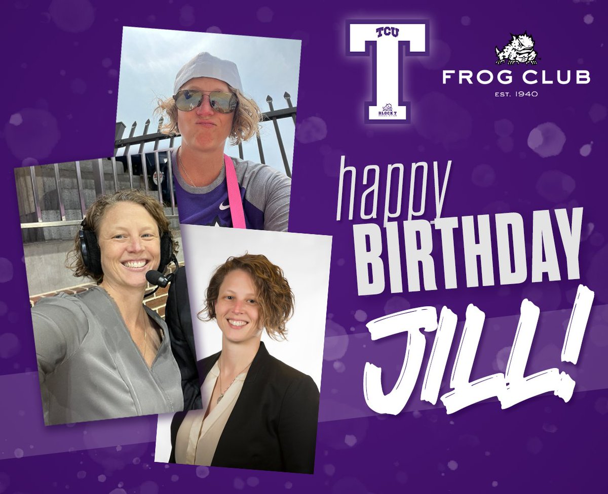 To someone that leads with integrity, passion and dedication – Cheers to you Jill 🥳! Wishing you a very Happy Birthday today 🎂. We hope you enjoy your day!!! 🎁🎉🐸 #GoFrogs | #HFFL