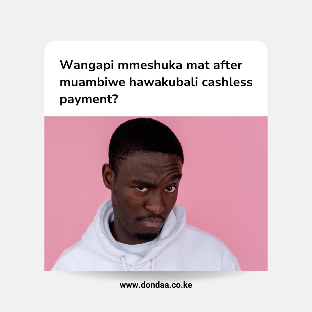 dondaa_ke's tweet photo. Hata nani hung'ang'ana kubeba cash nowadays? 🙈 https://t.co/Bqwg6BwPT7