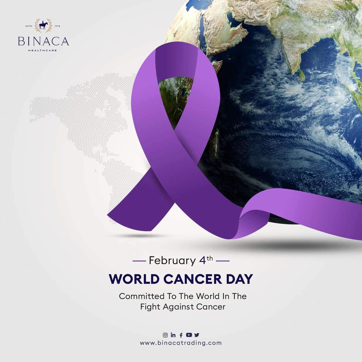 binacatrading's tweet photo. Binaca Healthcare Proudly Stands Shoulder To Shoulder With The World In The Fight Against Cancer. On This Cancer Day, We Reaffirm Our Commitment To Comprehensive Healthcare Services That Extend From Expert Consultancy To Designing State-Of-The-Art Medical Spaces https://t.co/et9axu2Uml
