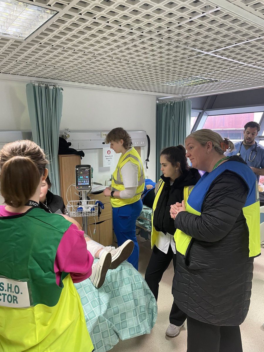 Last week, The Department of Nursing and Midwifery were involved in the largest ever immersive emergency simulation. Our staff and students full immersed themselves in the experience. See what the triage unit looked like on the day. #UL #Simulation #DNM #EmergencySim