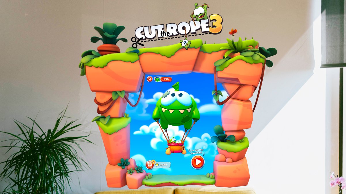 paladinstudios's tweet image. Cut the Rope 3 is now available for Apple Vision Pro through the @AppleArcade subscription service! 

Experience the game like never before, cutting ropes and saving Nommies entirely controlled by your eyes and hand gestures.

🕹️: apple.co/ctr-3

#AppleVisionPro