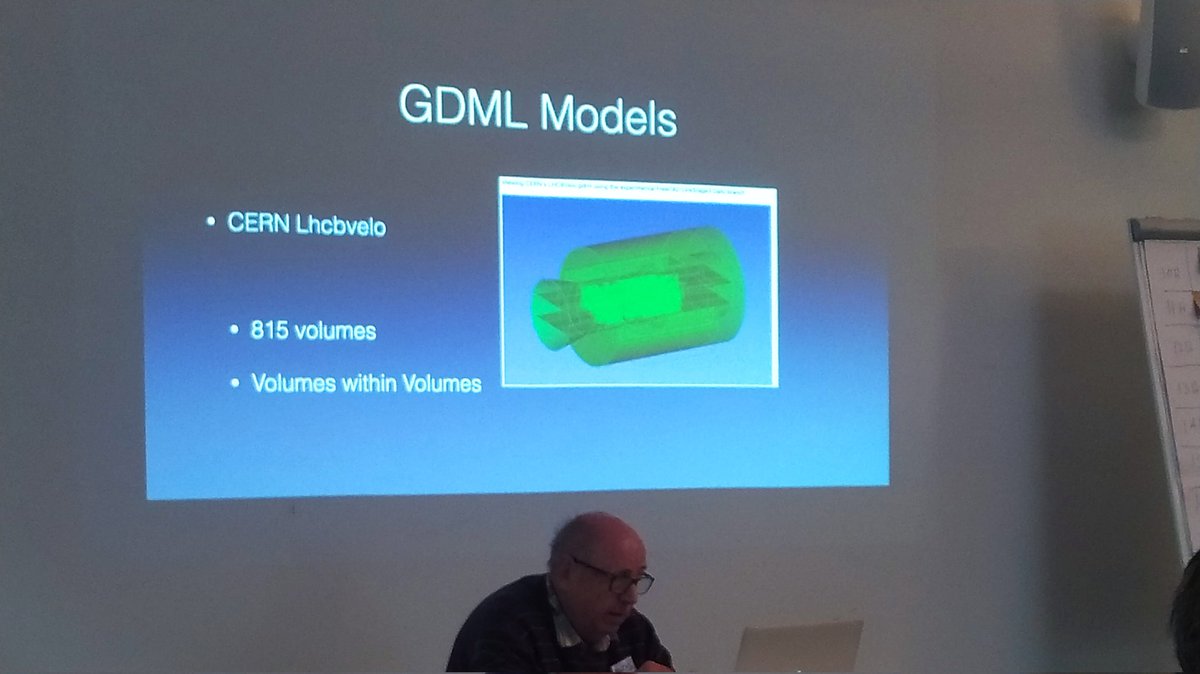 concreted0g's tweet photo. Next at #FreeCADDay is Keith talking about GDML models in @FreeCADNews #CAD #CAM https://t.co/aS3e3OIIFJ