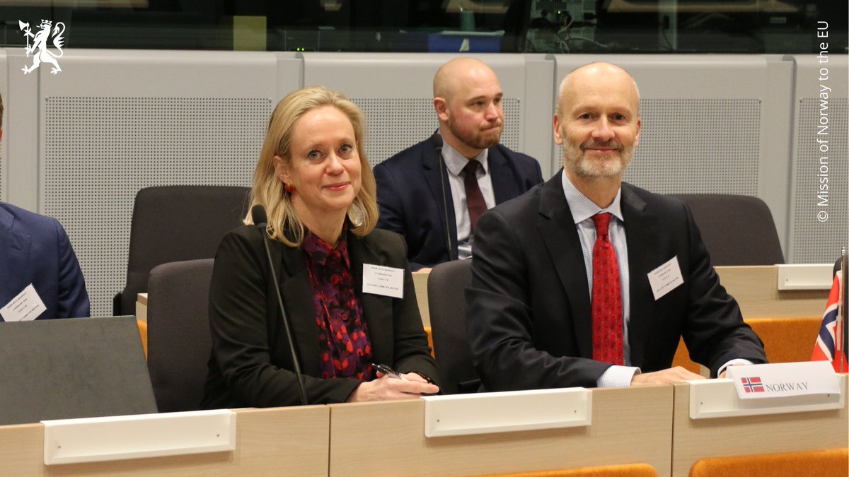 Good meeting in the EEA Joint Committee today – the first in the 30th anniversary year of the EEA Agreement, with 85 legal acts incorporated and interesting discussions on enlargement. Together we continue to build a better Europe for citizens and businesses 🇳🇴🇮🇸🇱🇮🇪🇺 #EEA30