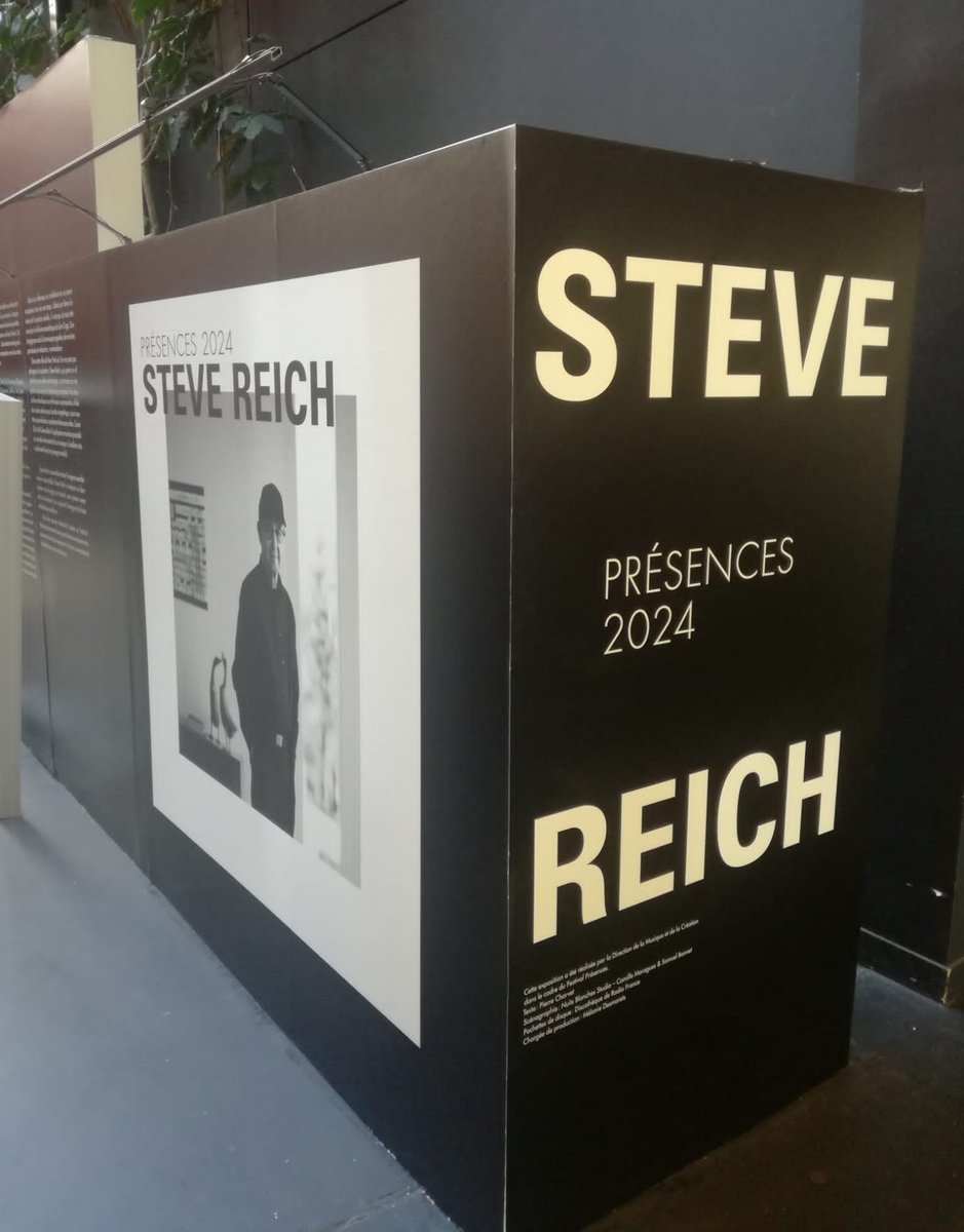 Pendant que l'expo termine son installation, on s'affaire en coulisses pour préparer la 34e édition du Festival @PresencesRadio ! Ca va être fou et ça commence lundi 🤩 12 concerts, des tables rondes, des émissions de @francemusique...@SteveReich en majesté @radiofrance