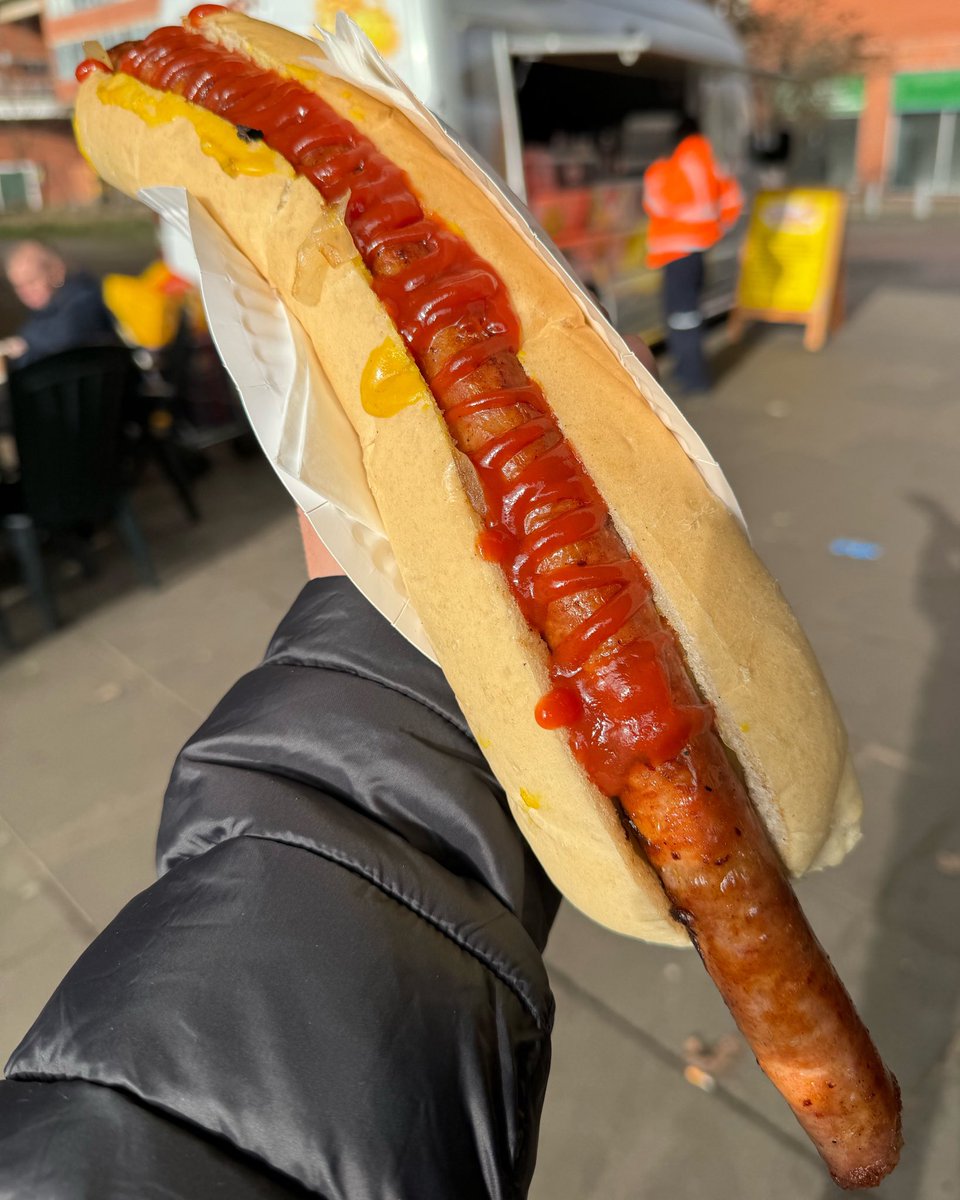 A 20” hot dog for just a fiver is available from Destiny’s Dough Street Food Van!! They use a 20” sausage from Fiddy’s Butchers.  Was delicious and such an amazing price. Look them up underneath the flyover on Magdalen St in Norwich. They’re open Mon to Sat from 8am till 3pm.
