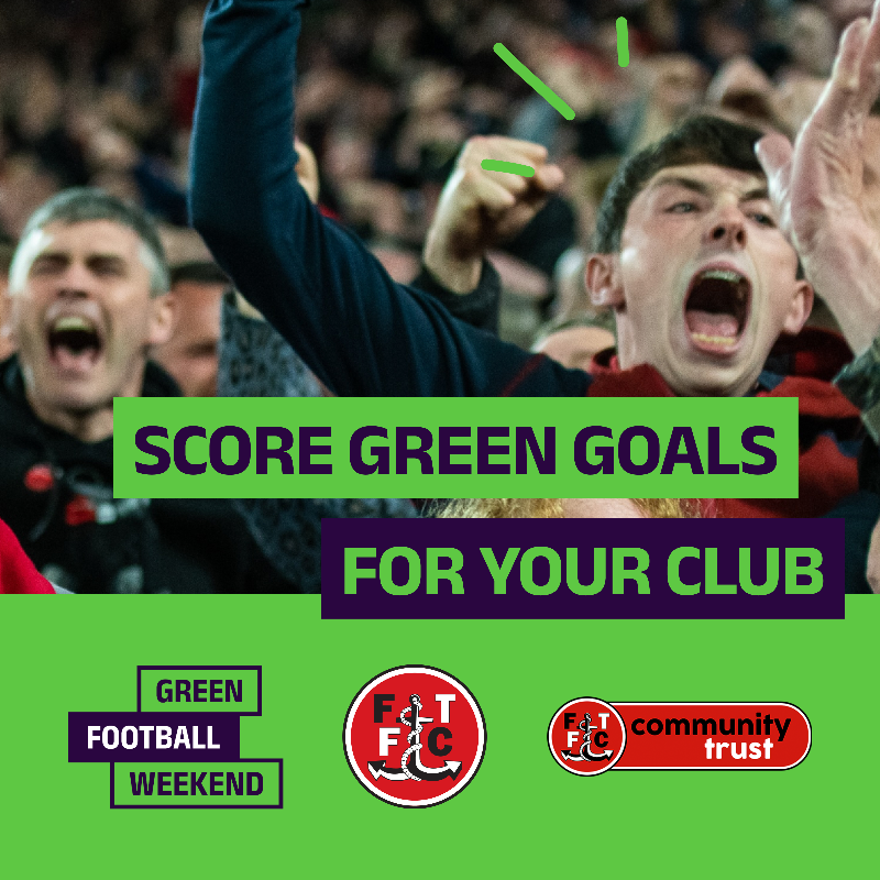 ftfc's tweet photo. Football has the power to change things ⚽️
This #GreenfootballWeekend, every green action you take can help us score goals towards the Green Football Cup 🏆
#OnwardTogether | #TransferToVeg