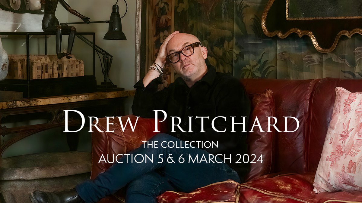 We are pleased to present the auction ‘Drew Pritchard: The Collection’. Refusing to conform to anything other than his own eye, this collection is a distillation of Drew Pritchard’s 30 years in the antiques business: auctions.dreweatts.com/auctions/8834/… Watch video: dreweatts.com/news-videos/dr…