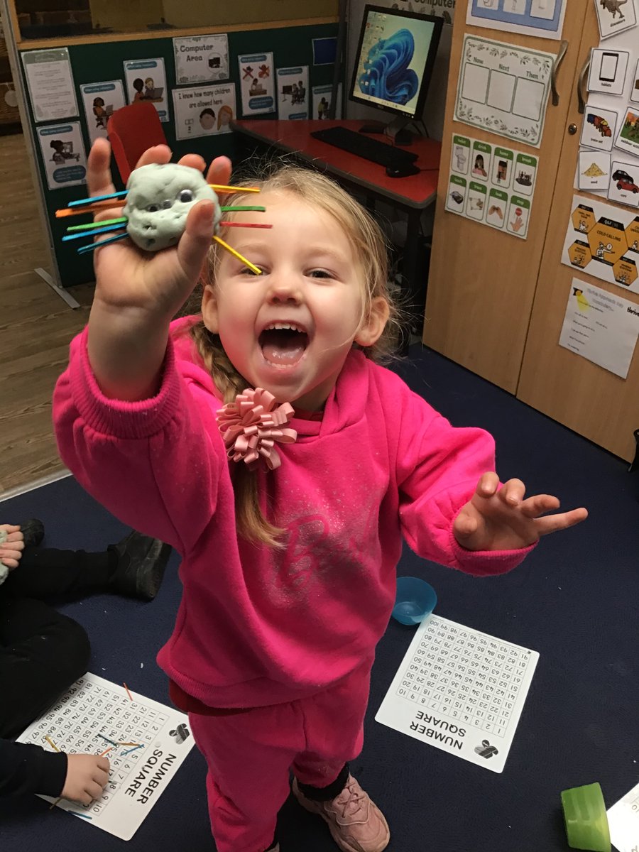 easterside_a's tweet photo. We have been practising doubling this week in Reception. Look at our fantastic double monsters! 🤩⭐️ #EastersideMaths #EastersideEarlyYears https://t.co/g7ofwKGaeV