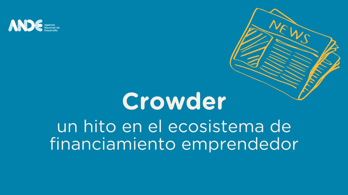 ANDEUruguay's tweet photo. Se habilitó en Uruguay la primera plataforma de financiamiento colectivo (crowfunding) para emprendimientos y empresas.

Se trata de Crowder - https://t.co/m4gD20XAHV -  un proyecto apoyado por Semilla ANDE durante el 2023 🌱

🗞️ Hacé click y conocé más: https://t.co/j9n1ghRkg7 https://t.co/ELSfzwgPt8