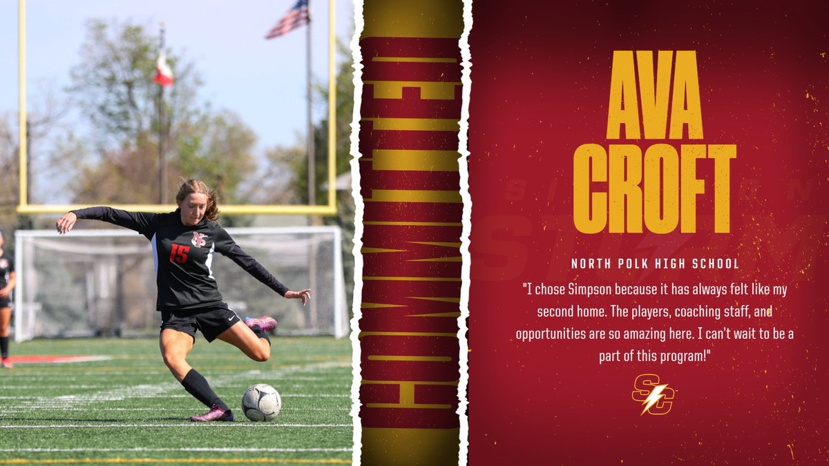 🔥🚨2024 Class Announcement!🚨🔥

Welcome to the #SimpCoWoSo Family, Ava Croft! 

🏡 Polk City, IA
🏫 North Polk HS
♣️ Iowa Rush, North Polk United
⚽️ Midfield, Defense

#RollStorm #Classof2024