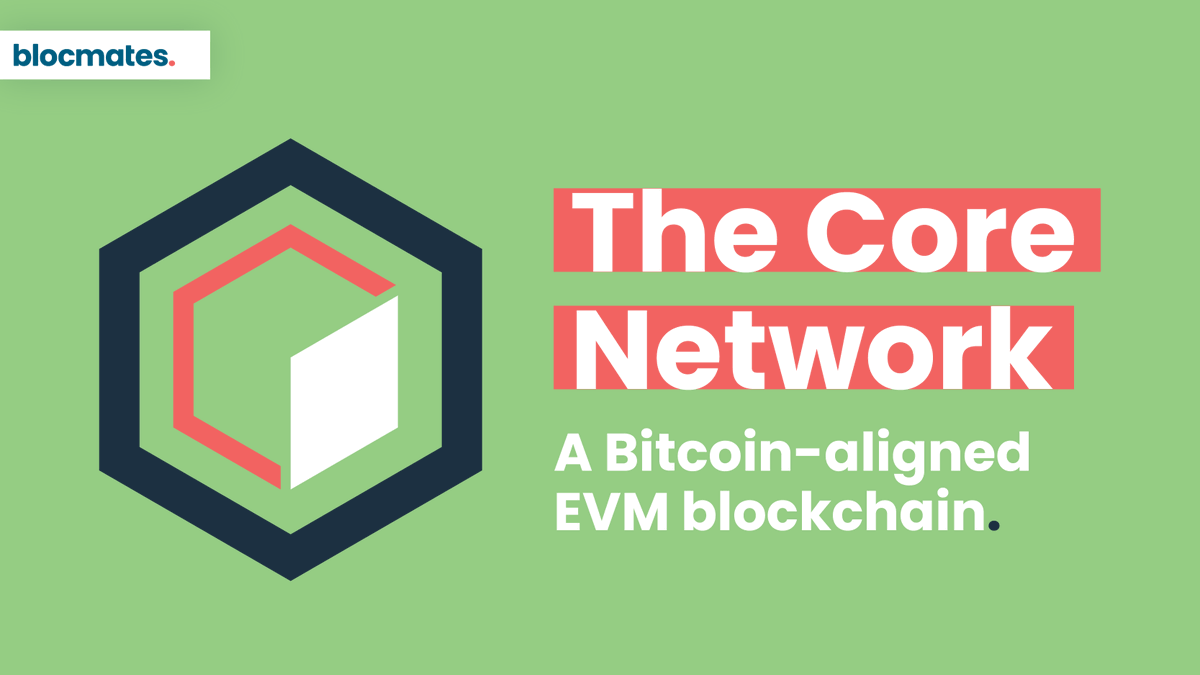 blocmates's tweet photo. We've been excited to bring you lot this one! ☄️

@Coredao_Org could well have found a solution to scaling Bitcoin by aligning the beauty of security and decentralization with EVM scalability and programmability... 

It's a deep one - we cover:

➡️ Consensus mechanism design
➡️ Satoshi Plus (DPoW & DPoS) 
➡️ The $CORE token and its use

Live now: https://t.co/BCejbwGtUn 📰