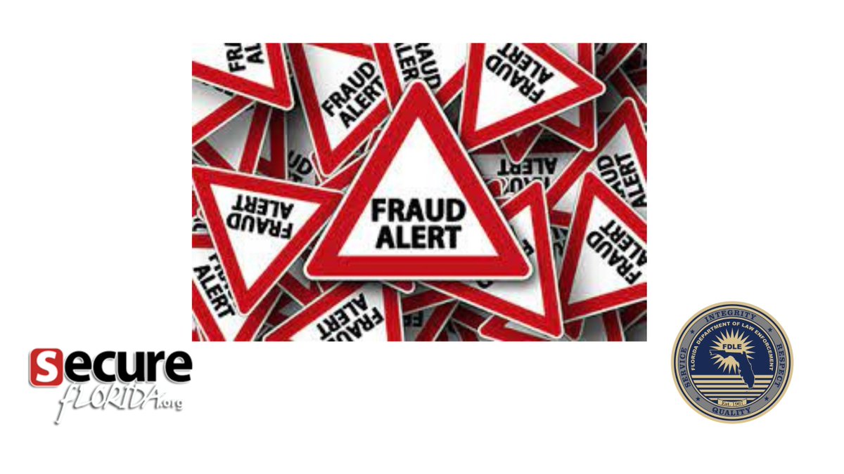 #FraudAlertFriday EMPLOYMENT SCAMS are posted to legit sites by criminals asking you to pay to hold the job and/or steal your personal financial info. If the 'job' asks you to pay to apply, DON'T! Learn more @FDLE’s SecureFlorida.org, businessafe.org/Documents/(U)-…. #YourFDLE