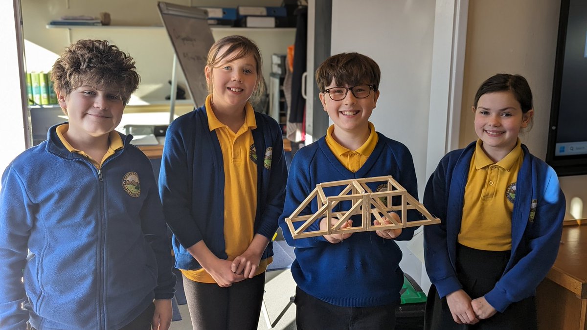 Wow, that was tricky but very well worth it! Our own wooden Truss bridges 🌉 here are some images of our structural engineers! Courtesy of <a href="/kapowprimary/">Kapow Primary</a> well done Blue Class!