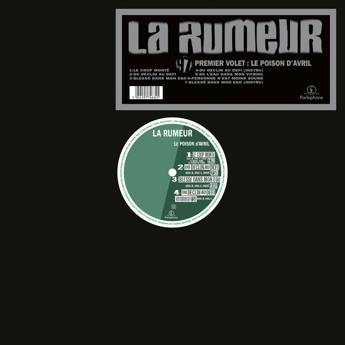 Il y a 27 ans, sortait Le poison d'avril, 1er disque de La Rumeur... Il y a eu un avant et un après le désormais classique "Blessé dans mon égo".
Ré-édition aujourd'hui dans les bacs.
La Rumeur