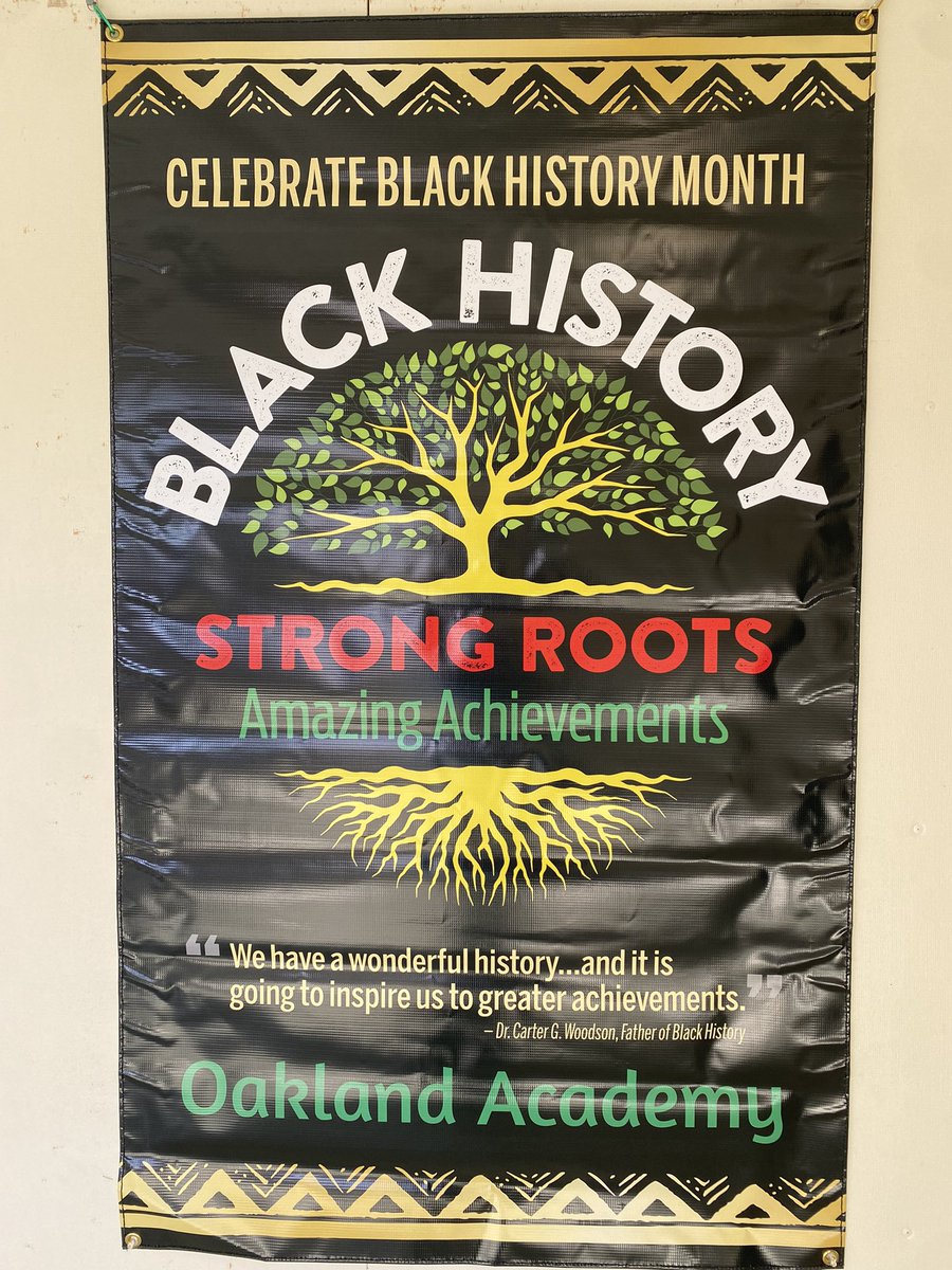 OaklandAcad's tweet photo. Honoring Black History month with our theme of #FreshFebruary — what impact has the black community had on our style and fashion? This month we will explore every day during advisory. #blackhistoryisOURhistory https://t.co/v2Nzkn4r4j