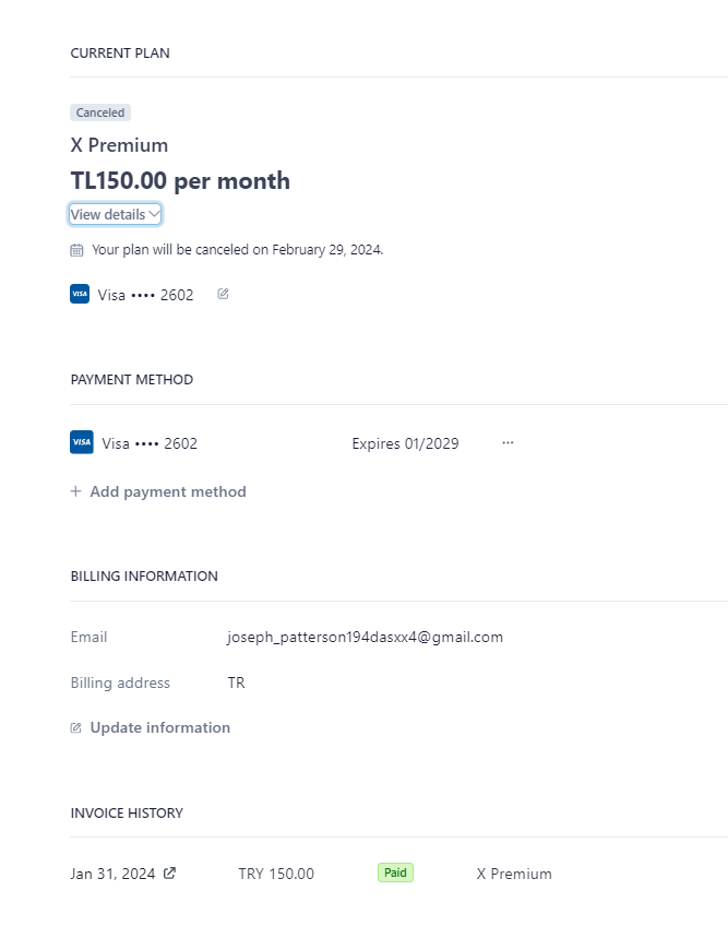Some Turkish guy keeps hacking my twitter, then paying for Twitter Premium on HIS linked Visa on my account, just to spam people with Forex Knowledge.

My Visa isn't even 2602, who does that.