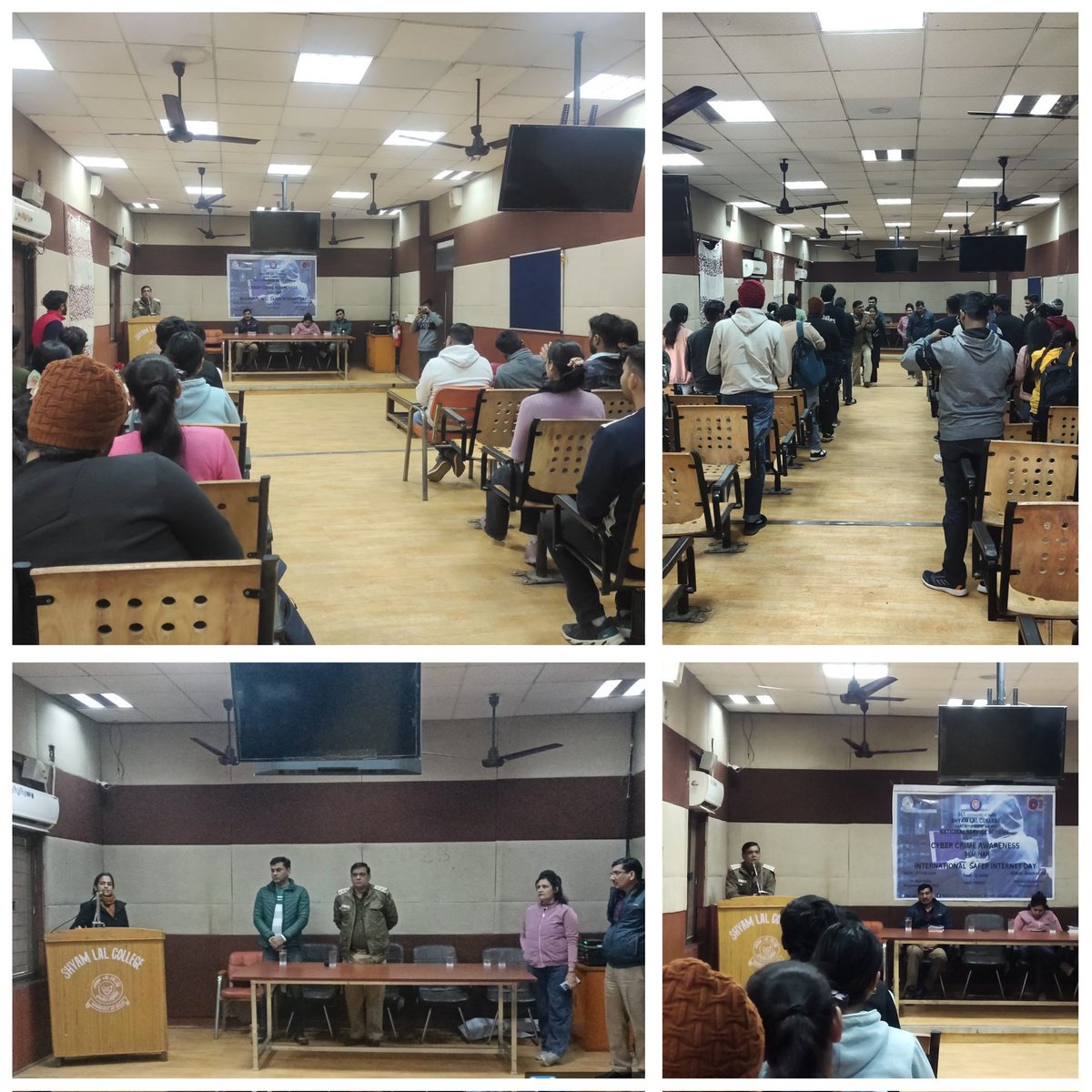 A Cyber awareness programme was organized by the Cyber Cell with the students of Shyam Lal College regarding awareness of Cyber/OnlineFrauds.The Seminar was attended by Dr.Swati Yadav (Programme Officer,NSS) with faculty member of Shyam Lal College students
@CPDelhi
@JointCP_ER